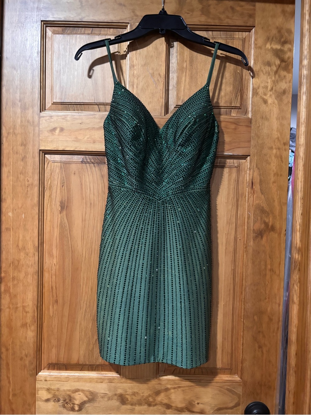 Sherri Hill Emerald Green Evening Dress - Picture 2 of 3